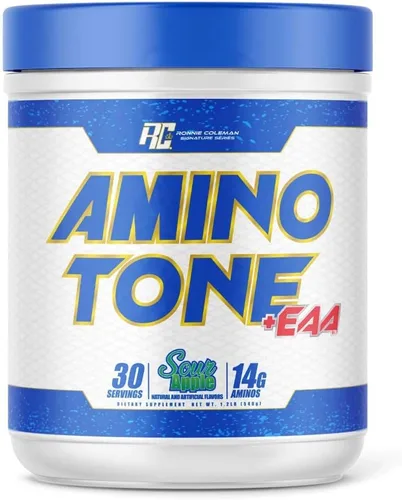 Ronnie Coleman Signature Series Amino-Tone EAAs - Aminoácidos en polvo con BCAA, aminoácidos esenciales de hidratación después del entrenamiento