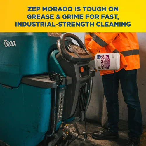 Vista 5 de Zep Morado Purple 85635 - Limpiador concentrado de 5 galones (1 unidad) - Desengrasante industrial extra resistente, libre de fosfato, concentrado