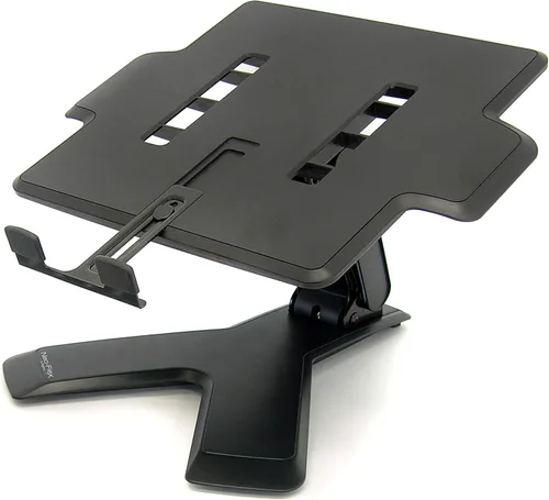 Ergotron Soporte elevado para laptop Neo-Flex para escritorio, altura ajustable de 6 pulgadas, para portátiles de hasta 21 pulgadas, color negro