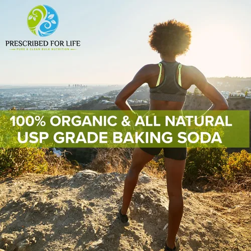 Vista 4 de Bicarbonato de sodio, proceso natural USP n.º 1 grado alimenticio sin aluminio (bicarbonato) ING: polvo orgánico, 1 lb