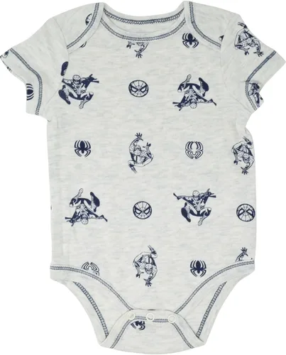 Vista 4 de Marvel Avengers Spider-Man Iron Man Hulk Captain America Baby 5 Pack Bodysuits Newborn to Infant