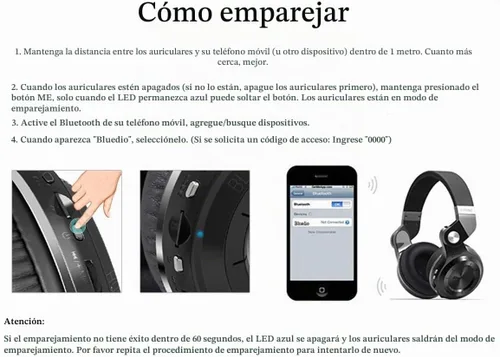 Vista 9 de Bluedio audífonos Bluetooth inalámbricos T2 Plus con micrófono, ranura para tarjeta SD y radio FM, color negro