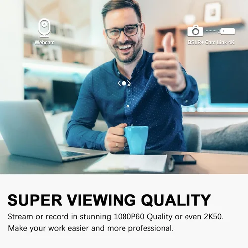 Vista 4 de Cam Link 4K, tarjeta de captura HDMI USB 3.0, tarjeta de captura de cámara externa para DSLR, videocámara, cámara de acción como cámara web