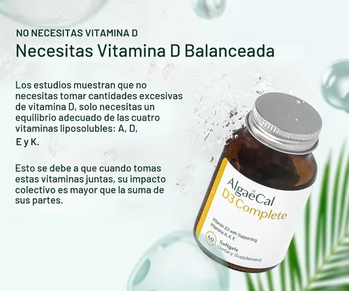 Vista 9 de ALGAECAL Plus Bundle - Vitamina D3 completa 4 en 1 y calcio de algas rojas con 16 nutrientes que apoyan los huesos, clínicamente apoyado
