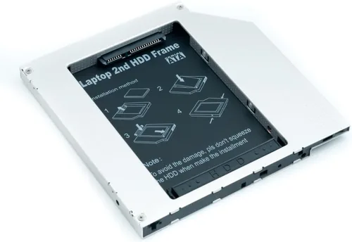 Laptop 2nd HDD SSD DVD Bay Caddy Adapter for 2.5''/9.5mm Universal CD/DVD-ROM SATA to SATA Hard Drive External Enclosure