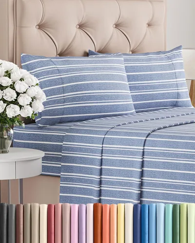 Vista 39 de Juego de sábanas Split King de 7 piezas - Incluye 4 fundas de almohada - Sábanas Split King - Ropa de cama de hotel de lujo suave - Refrescante