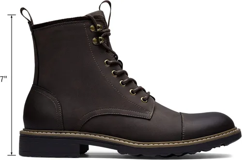 Vista 4 de Vostey Botas para Hombre Botas de Motocicleta Casuales para Hombre con Cremallera Botas Chukka de Moda para Hombre