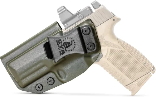 Vista 52 de CYA Supply Co. Funda para llevar armas dentro del cinturón, lista para ópticos (verde OD) IWB, para llevar armas ocultas, dentro de la cintura