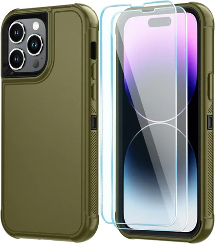 Vista 52 de SunStory Funda compatible con iPhone 11 con protector de pantalla HD, 3 capas de alta resistencia de cuerpo completo, funda protectora híbrida 3