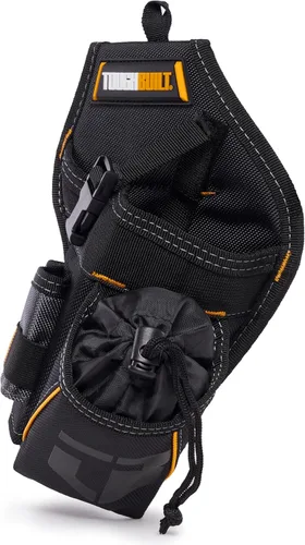 ToughBuilt – Funda para taladro, funda para herramientas de servicio pesado, correa de seguridad ajustable, bolsillos para brocas y construcción