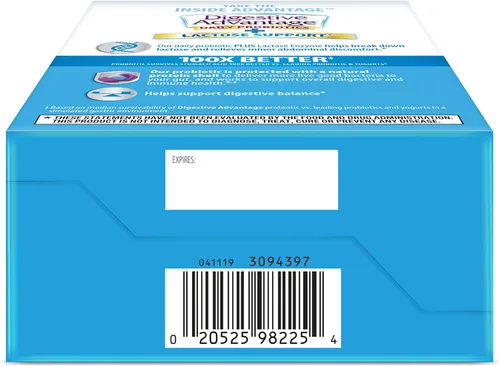 Vista 16 de Digestive Advantage Probióticos + enzimas digestivas lactasa para la salud digestiva, probióticos diarios para mujeres y hombres hinchazón