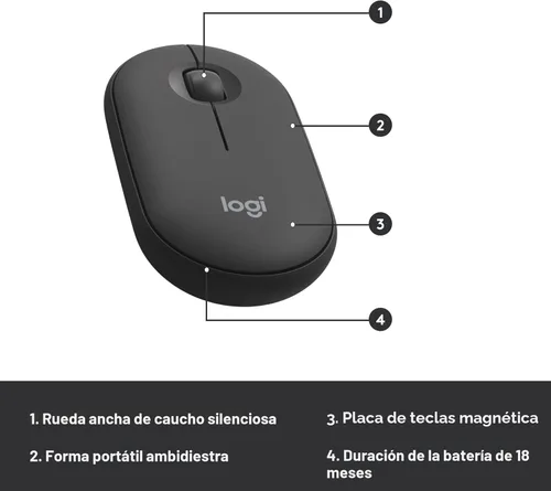Vista 8 de Logitech MK470 - Teclado [versión en inglés] y mouse inalámbricos delgados, compactos modernos, ultrasilenciosos, receptor USB de 2.4 GHz tipo plug