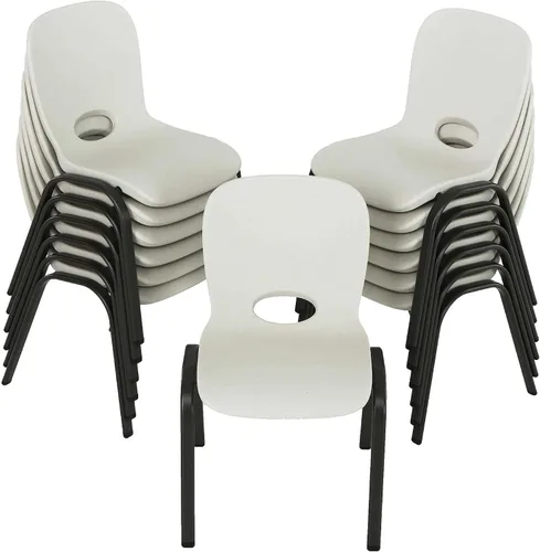 Vista 4 de LIFETIME 80383 Silla apilable para niños, almendra