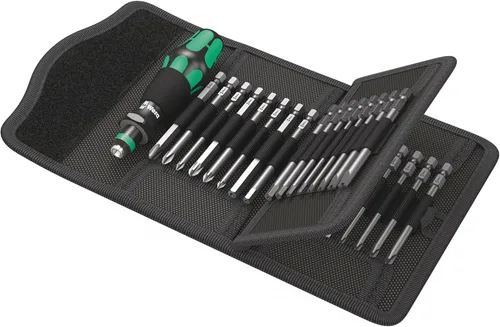 Wera - 5059297001 Kraftform Kompakt 62 Juego de destornilladores y bolsa, 33 piezas