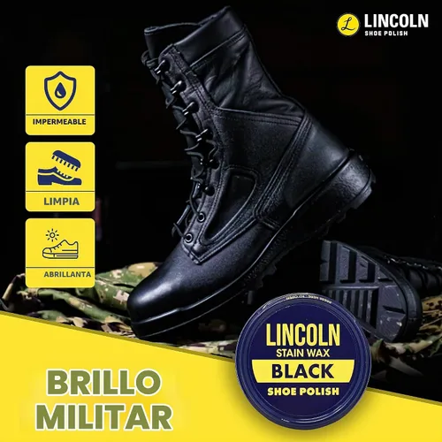 Vista 3 de Lincoln Cera para pulir zapatos - 2-1/8 oz Fabricado en Estados Unidos desde 1925 Negro