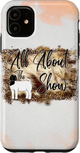 Vista 8 de All About Show Goat Show Goat Mom Country Girls Farm Life - Carcasa para iPhone 16