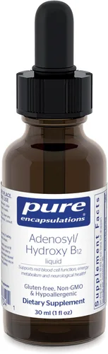Pure Encapsulations Adenosil/Hidroxil B12 Líquido 30 mL - Apoya el metabolismo energético y la salud neurológica* - para el apoyo cerebral* - Sin