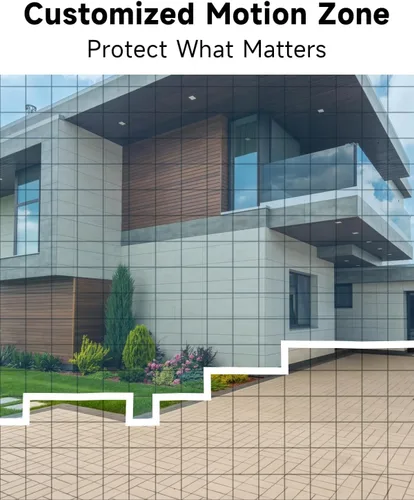 Vista 8 de Rraycom Cámara de seguridad inalámbrica alimentada por batería para exteriores con panel solar, resolución QHD 2K, visión nocturna a color, ángulo