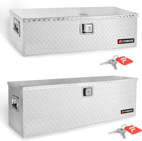 Vista 12 de FORWODE - Caja de herramientas de 48 pulgadas para cama de camión, de aluminio para camioneta, caja de herramientas para RV, cajas de herramientas