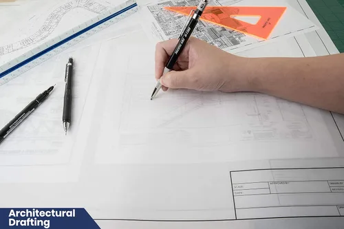 Vista 6 de Pacific Arc Hojas de vellum de dibujo, 10 hojas de papel de 18 x 24 pulgadas de vellum de trapo con borde y bloque de título