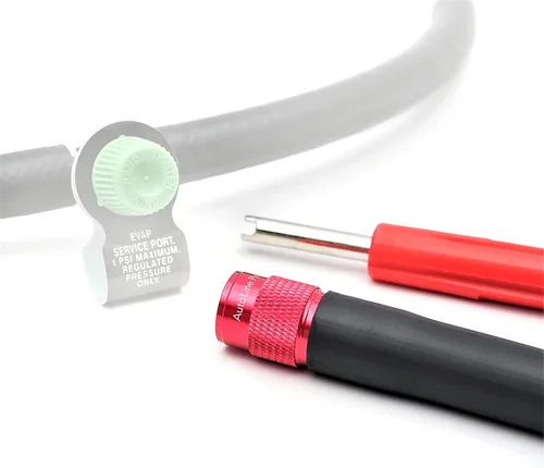 AutoLine Pro EVAP Kit de conector adaptador adaptador de puerto de servicio con herramienta de eliminación de válvulas Probador de fugas de humo
