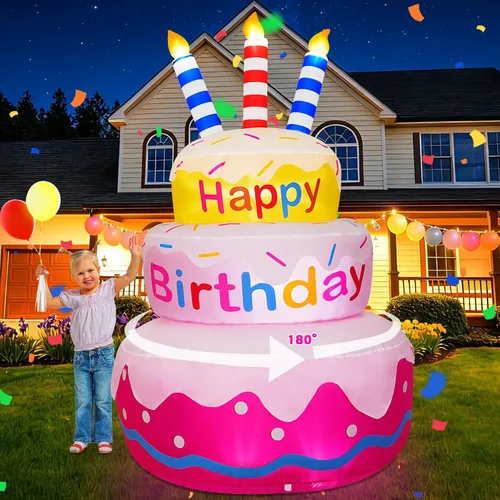 Vista 16 de Cisne inflable de pareja de 6 pies con corazón de amor, decoración de patio inflable con luz LED, decoración romántica de corazón para fiesta de San