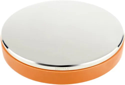 Vista 9 de BESTNULE Bloque de banco de acero profesional, cubierto con plástico suave TPR en la parte inferior, espejo de mesa de estampado de metal, pulido