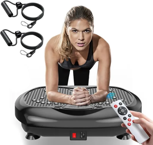 Vista 13 de Natini Vibration Plate Exercise Machine - Whole Body Workout Vibration Platform Lymphatic Drainage Machine for Weight Loss Home Fitness with