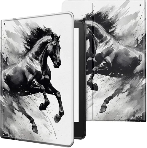 Vista 64 de Funda para tablet Kindle Fire 7 2019/2017 lanzamiento 9ª/7ª generación 7 pulgadas, ligera, protectora de piel sintética, cubierta inteligente