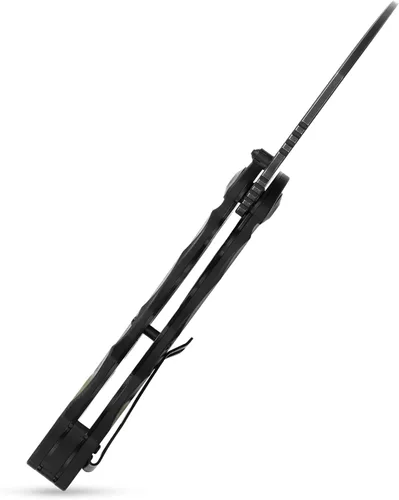 Vista 7 de Sitivien ST160 - Cuchillo plegable de bolsillo, hoja de acero K110 con mango G10, cuchillo de herramientas EDC para acampar al aire libre, Verde