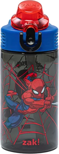 Vista 16 de Zak Designs Disney Frozen 2 - Cubierta de boquilla para niños y asa de transporte integrada hecha de plástico, diseño de botella de agua a prueba