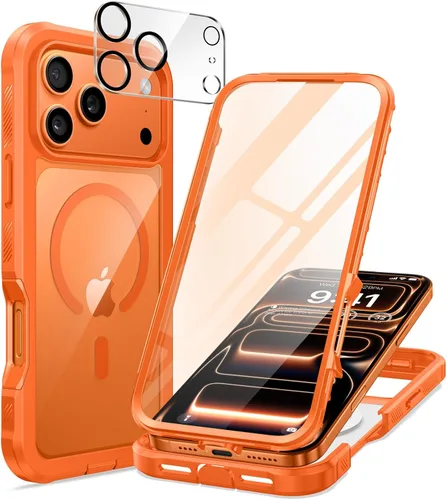 Vista 15 de seacosmo Funda para iPhone Air, Parachoques de Cuerpo Completo con Pantalla de Vidrio Templado 9H Integrada y Protector de Lente de Cámara