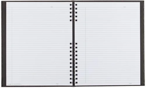 Vista 4 de Blueline EcoLogix Cuaderno NotePro 100% reciclado, negro, 11 x 8.5 pulgadas, 200 páginas (A10200E.BLK)