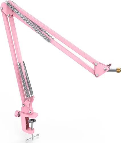 Vista 14 de FIFINE - Soporte de brazo para micrófono, soporte de micrófono de tijera con abrazadera resistente, adaptador de 3/8 a 5/8 pulgadas, para voz