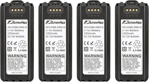 Vista 9 de Arrowmax Batería de repuesto de iones de litio de 7.2V 2350mAh para ICOM IC-A25 IA-A25NE IC-A25CE como BP-288 (AICL0288-2350-D)
