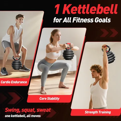Vista 5 de FITPLAM Adjustable dumbbell set,20/35/45/55/70/90lbs Free Weights set with upgraded nut, 5 in 1 Weight Set Used as Kettlebells, Barbell, Push up