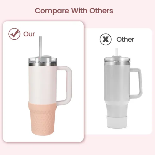Vista 5 de Botas de silicona para Stanley, funda protectora de la parte inferior de la taza, accesorios para vaso Stanley Quencher H2.0 FlowState de 20 oz30