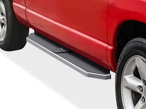 Vista 8 de iBoard placas todoterreno para 2002-2008 Dodge Ram 1500 2003-2009 Ram 2500/3500 cabina cuádruple, Negro