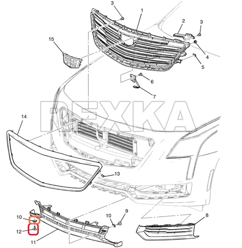 Vista 7 de Rexka 10 juegos de guardabarros protector contra salpicaduras tuerca de tornillo 11548270 compatible con GM Chevrolet Camaro Colorado Cruze Equinox
