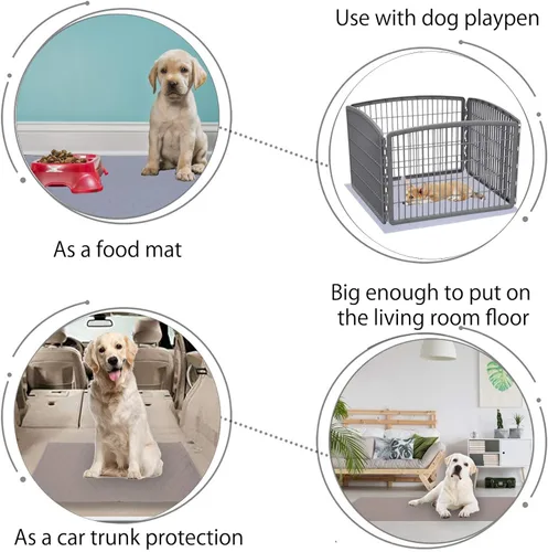 Vista 6 de Parche de hierba para perro grande, césped artificial para entrenamiento de mascotas, almohadilla lavable para orina de cachorro, perfecta