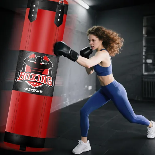 Vista 8 de Punching Bag Set for Adults, 4FT Heavy Boxing Bag Set with 12 OZ Boxing Gloves, Suitable for MMA Karate Kickboxing Boxing Muay Thai Training at Home