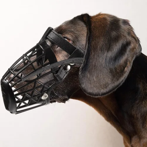 Vista 6 de TEHAUX Bozal para perro, 7 tamaños de bozales de malla suave para perros pequeños, medianos y grandes, cubierta de canasta, cubierta de la boca