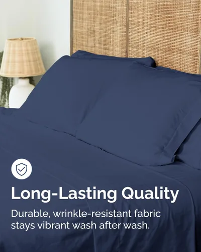 Vista 12 de Sábana encimera de bolsillo profundo, más suave que el algodón egipcio, 1 sábana encimera para colchón tamaño Queen