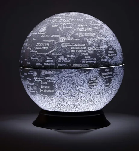 Vista 4 de Replogle Globes National Geographic - Globo de luna iluminado, 12 pulgadas