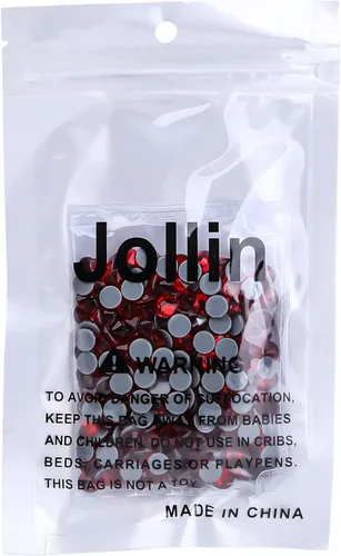 Vista 169 de Hot Fix - Diamantes de imitación de cristal con parte trasera plana, gemas de diamantes de 0.089 pulgadas (6ss 2880 piezas, Jet AB)