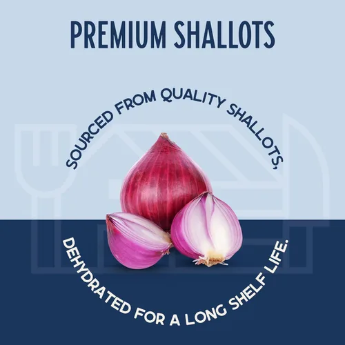 Vista 4 de Harmony House Chalotas deshidratadas prémium (8 onzas, tarro de tamaño de cuarto de galón)