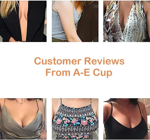 Vista 6 de Cinta invisible para levantamiento de senos con adhesivo push up para copa A-E, pecho grande