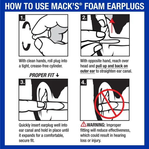 Vista 8 de Mack's Tapones para los oídos para disparar municiones – Espuma suave, 44 pares – Protección auditiva para disparar para caza, táctica, objetivo