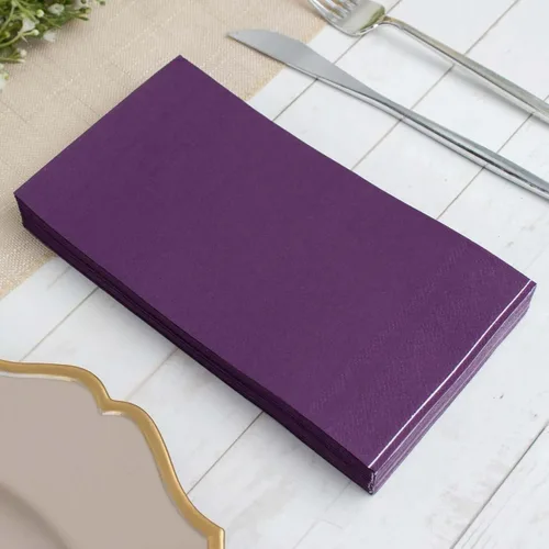 Vista 17 de Efavormart 50 Pack 5"x5" Servilletas azules de papel suaves de 2 capas, servilletas desechables para cóctel - 18 GSM