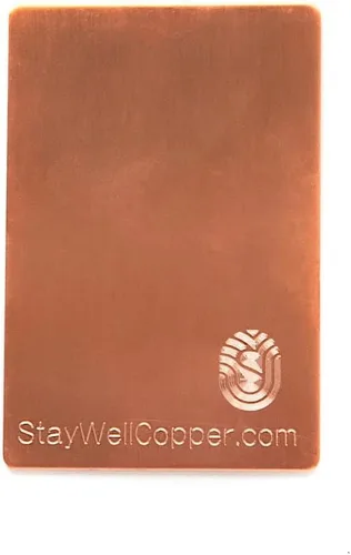 Vista 6 de StayWell Placa de cobre puro, accesorio de salud y bienestar para tableta o teléfono celular (dos tamaños a elegir)